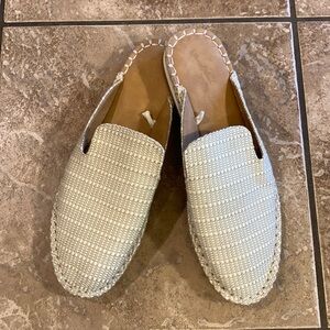 Universal Thread Off White Woven Slip-On Shoes